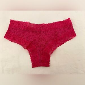 Victoria's Secret Vibrant Pink Lace Cheeky Panties